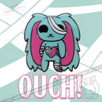 Plushie Dreadfuls - 2 Inch Enamel Pin Ouchie Pin