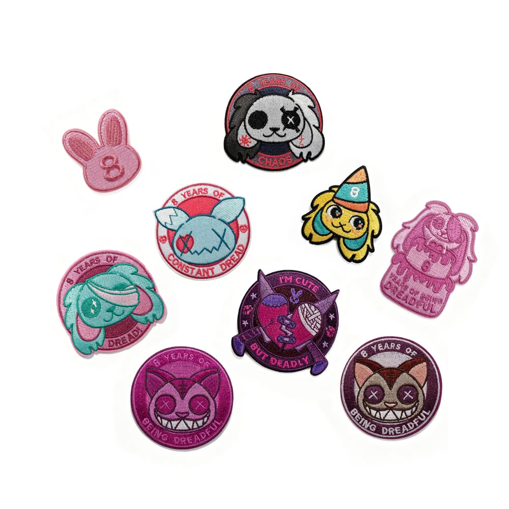 Plushie Dreadfuls 8 Year Anniversary Pin Patch (Random) - patch