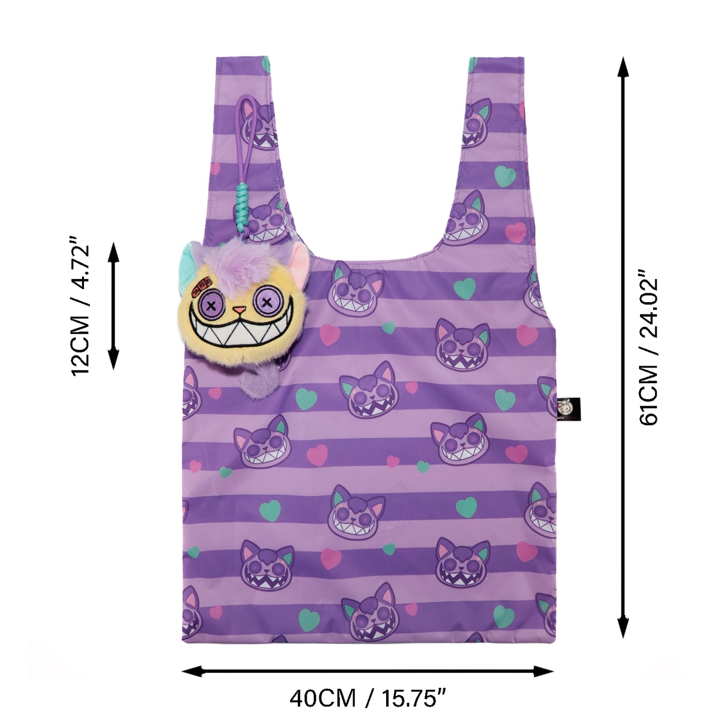 Victorian McGee - Harajuku Cheshire Cat Reusable Shopping Bag Accessory