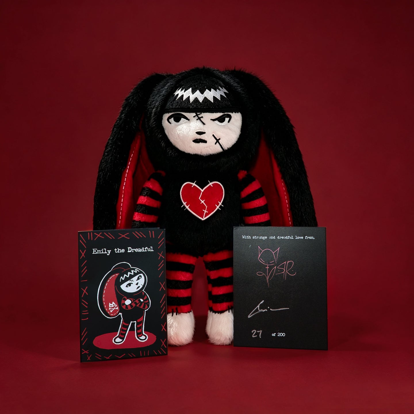 Plushie Dreadfuls - Emily the Strange（エミリー・ザ・ストレンジ）- うさぎぬいぐるみ