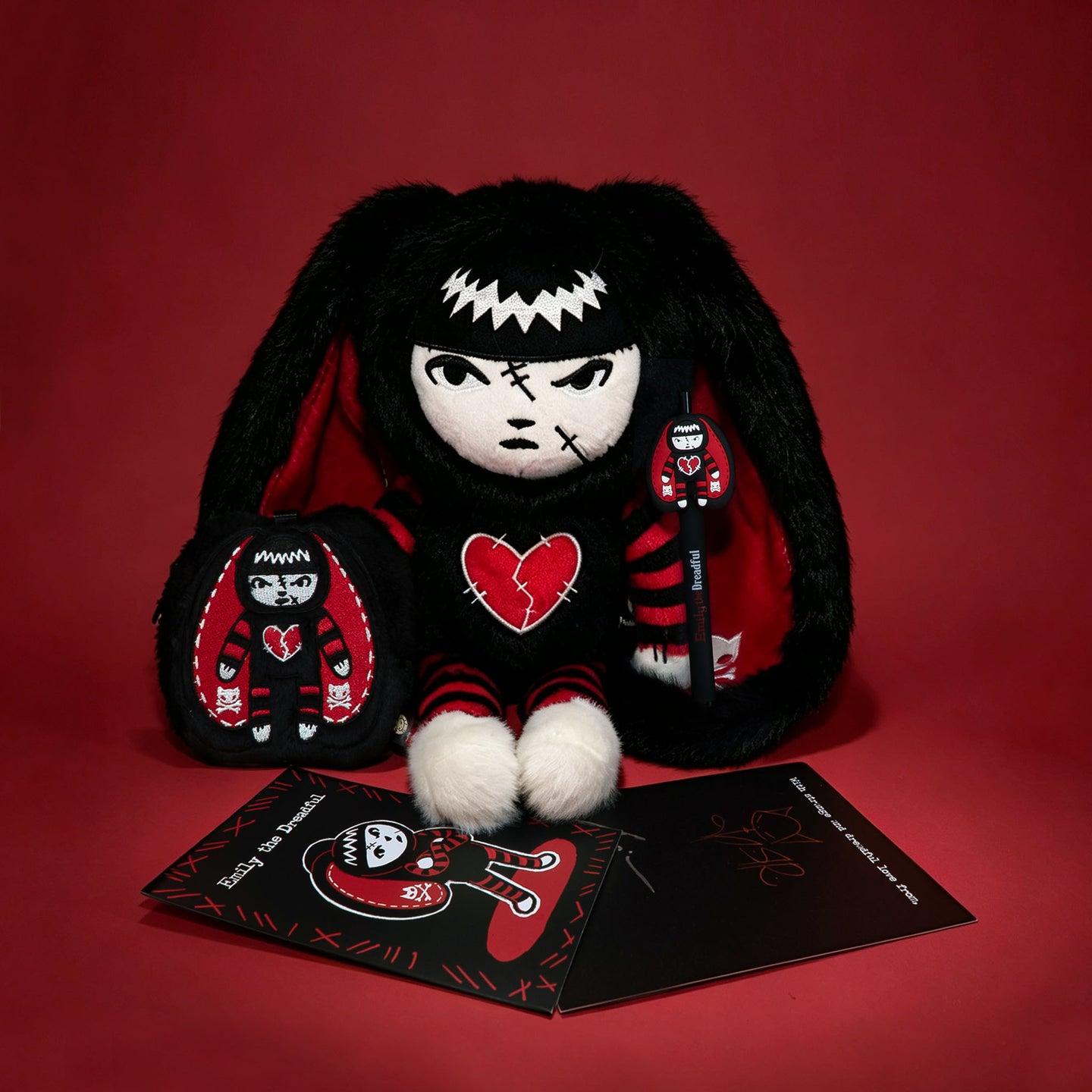 Plushie Dreadfuls - Emily the Strange（エミリー・ザ・ストレンジ）- うさぎぬいぐるみ