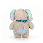 Plushie Dreadfuls Emotional Neglect Puppy with pastel patches and blue collar, available at plushiedreadfuls.com.
