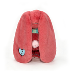 A plush pink bunny hood with long ears, a broken blue heart patch—perfect as a chronic illness gift.