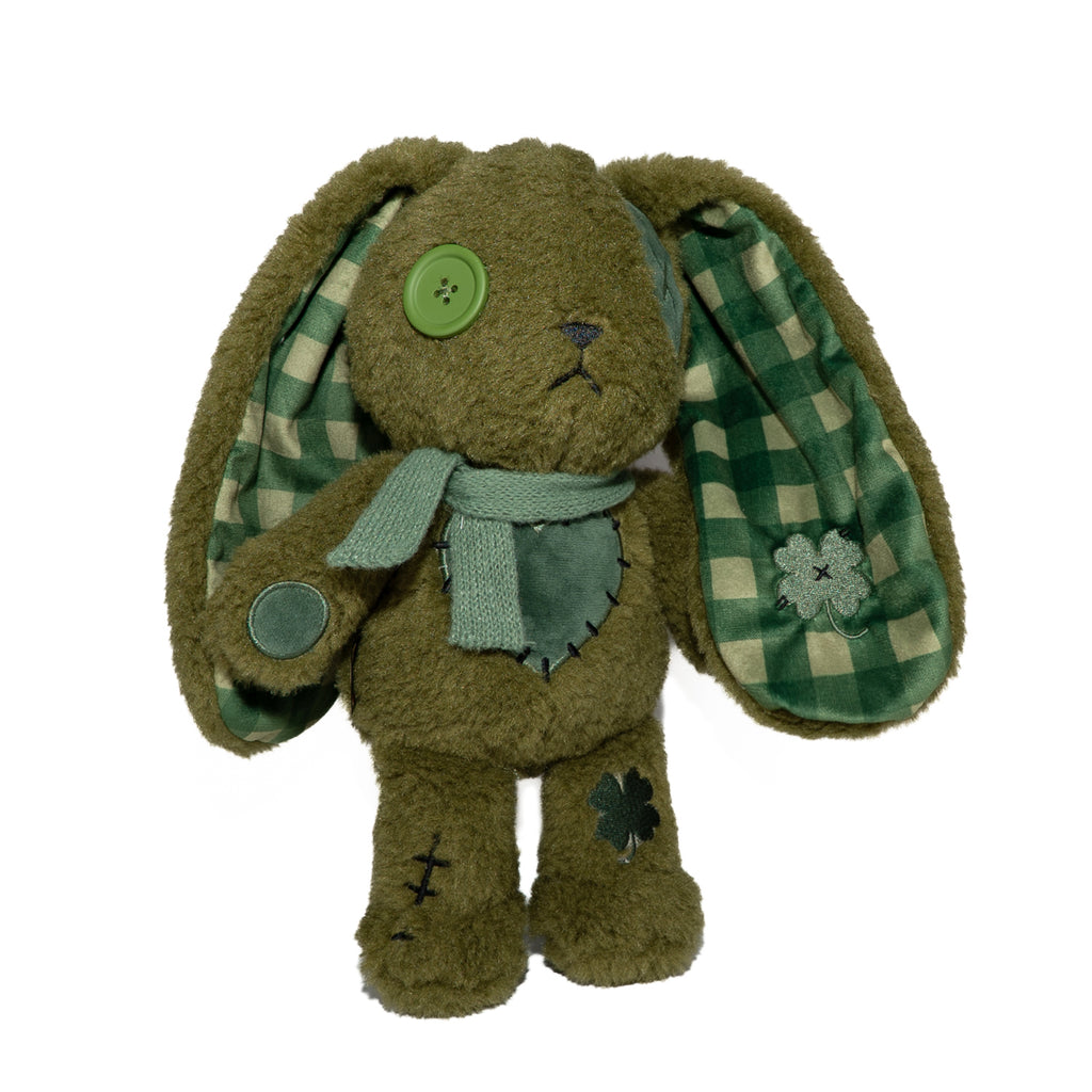 Plushie Dreadfuls - Lucky Green Plaid Love Rabbit - Plush Stuffed Animal