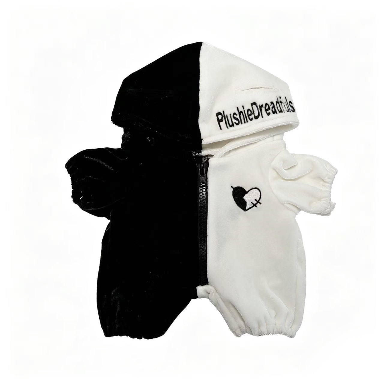 Plushie Dreadfuls Black and White Jumpsuit Outfit