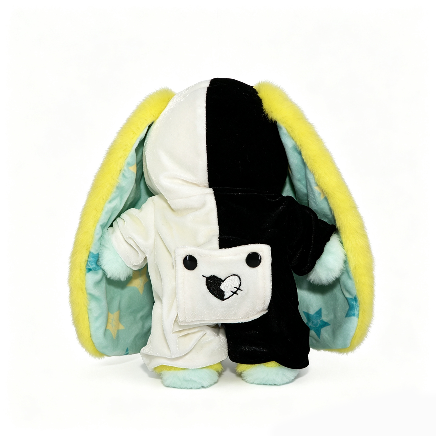 Plushie Dreadfuls Black and White Jumpsuit Outfit