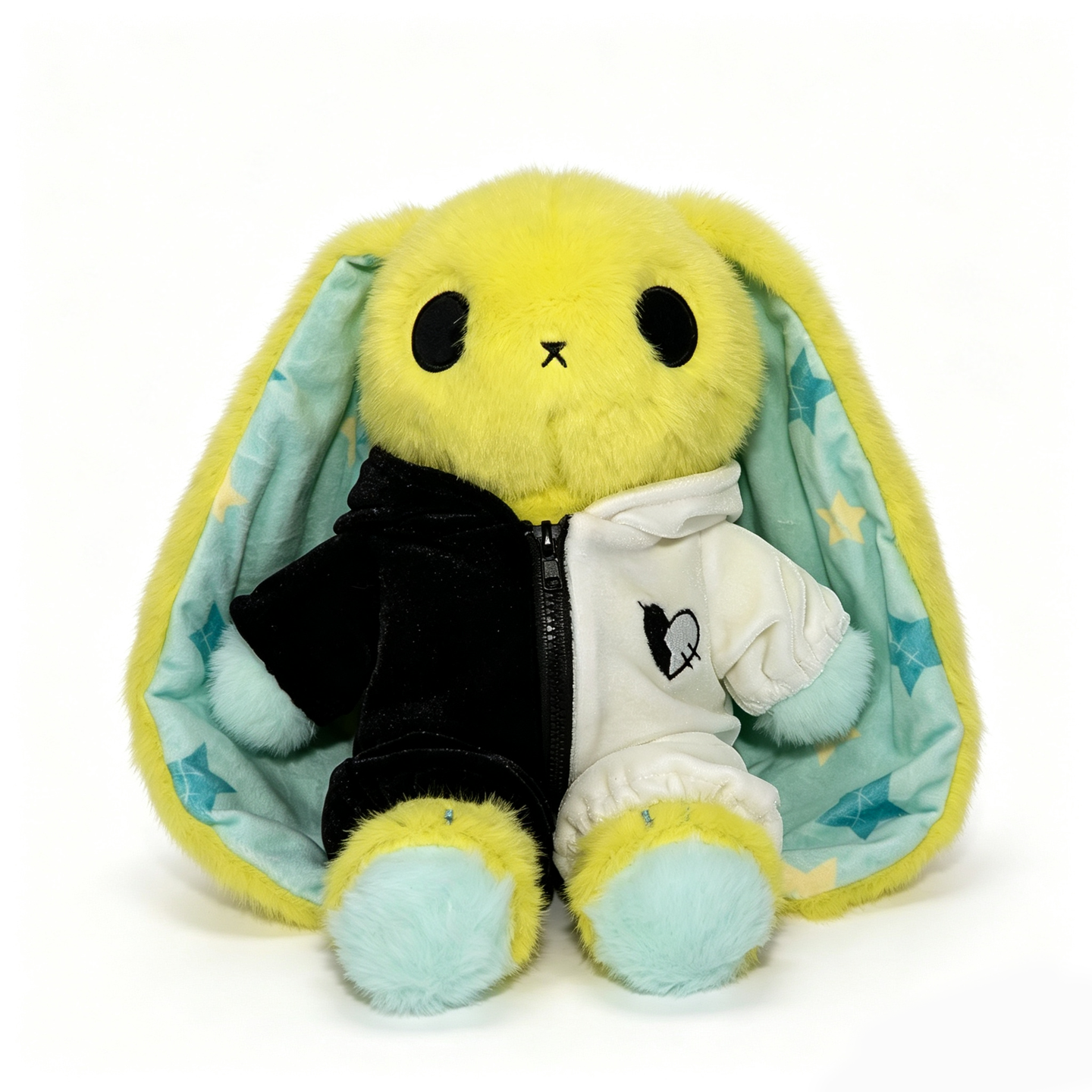 Plushie Dreadfuls Black and White Jumpsuit Outfit