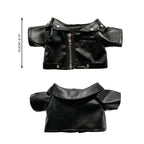 Plush Outfit - Black Leather Jacket
