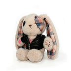 Plush Outfit - Black Leather Jacket