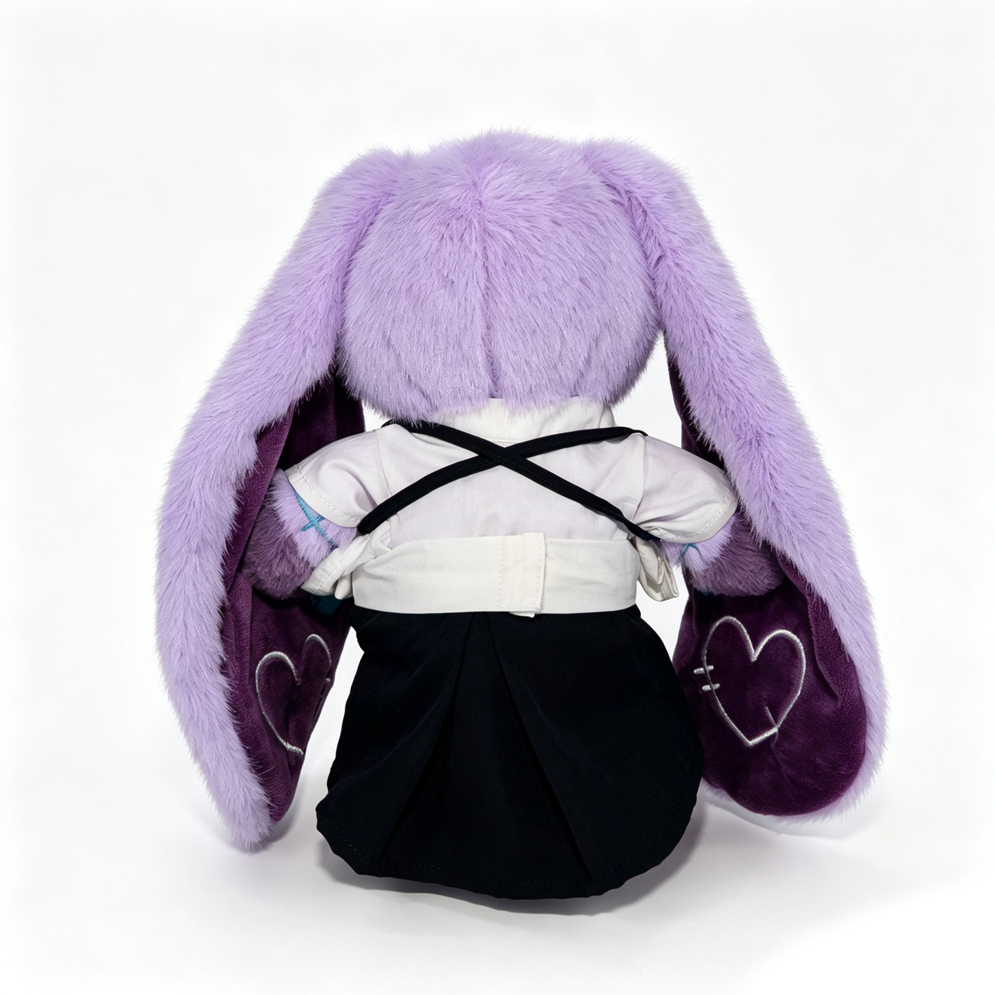 Plushie Dreadfuls Classic Black & White Hakama Plush Outfit