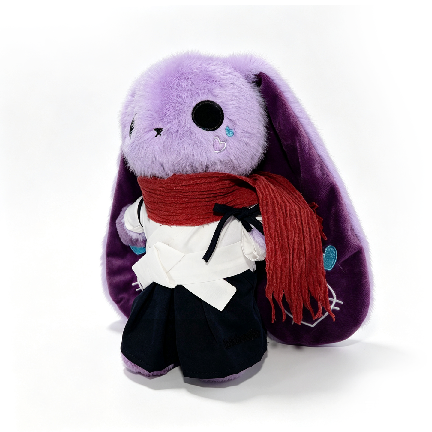 Plushie Dreadfuls Classic Black & White Hakama Plush Outfit