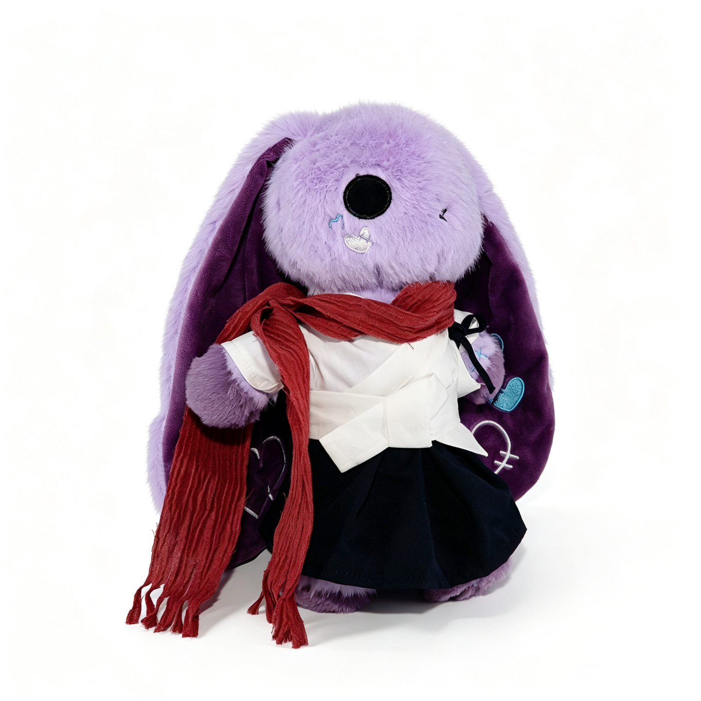 Plushie Dreadfuls Classic Black & White Hakama Plush Outfit