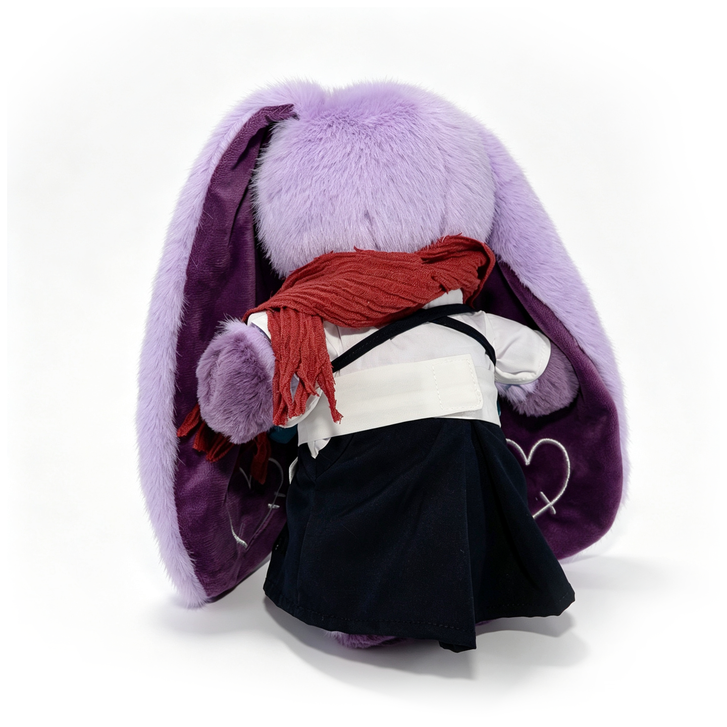 Plushie Dreadfuls Classic Black & White Hakama Plush Outfit