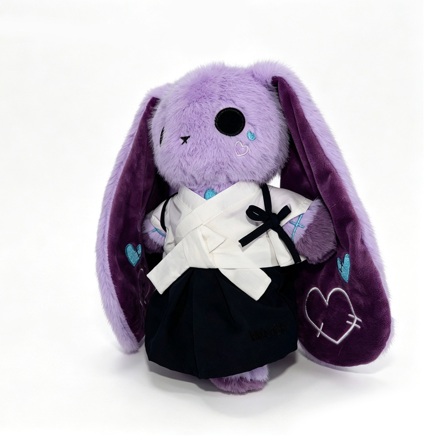 Plushie Dreadfuls Classic Black & White Hakama Plush Outfit