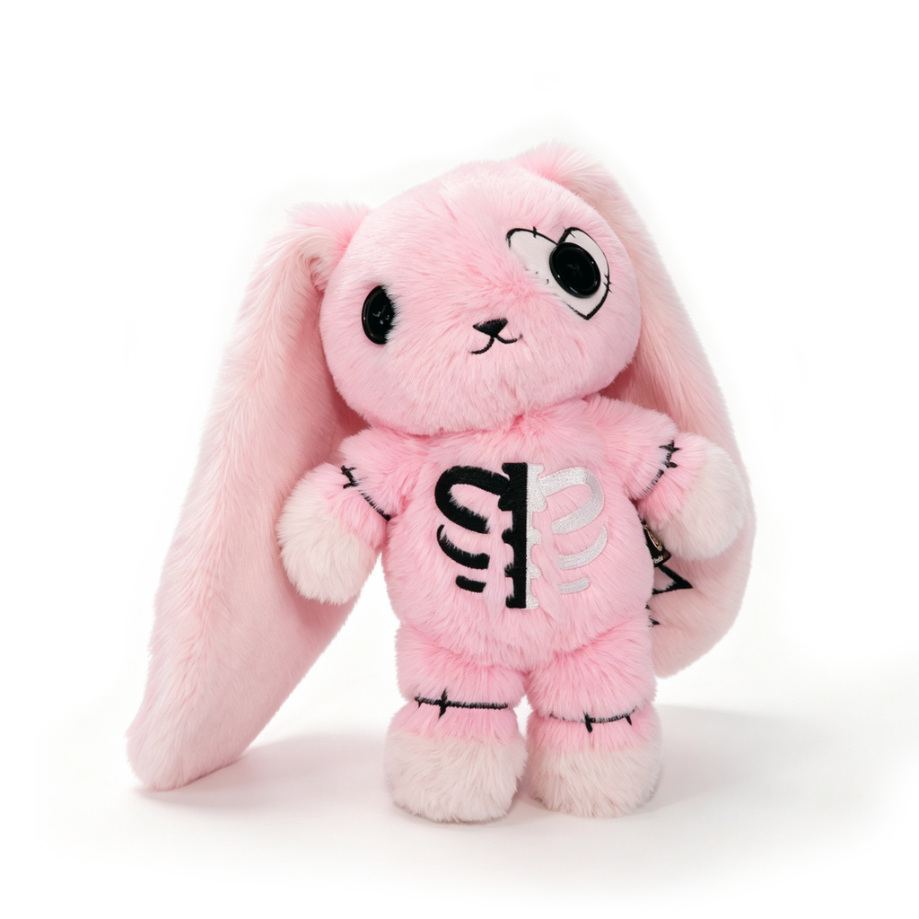 ぬいぐるみドレッドフルズ - 脊柱側弯症ウサギ ピンク 限定版 - ぬいぐるみ