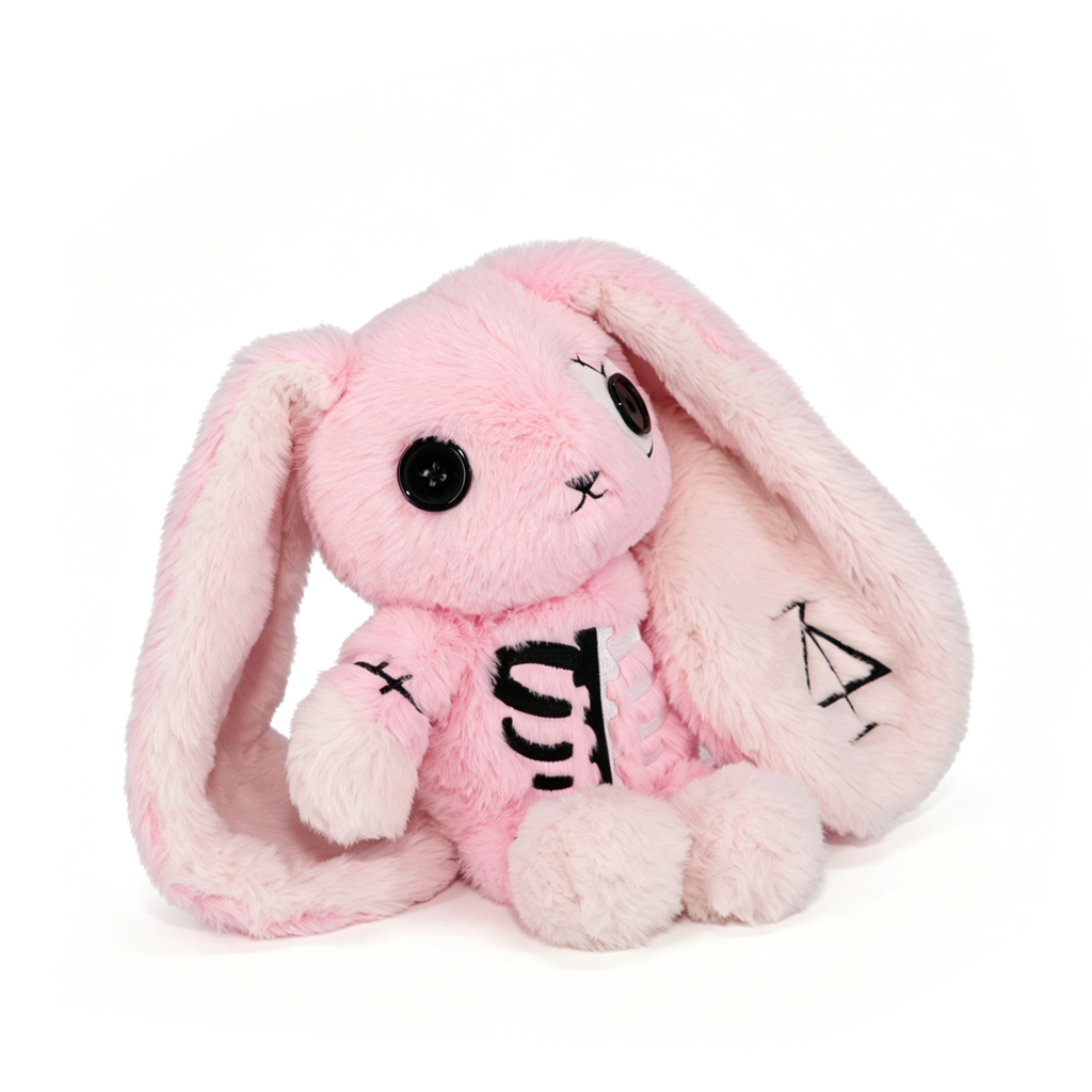 ぬいぐるみドレッドフルズ - 脊柱側弯症ウサギ ピンク 限定版 - ぬいぐるみ
