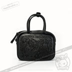 Alice in Wonderland Leather Bag with Plush Keychain - Ita Bag