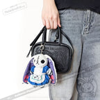 Alice in Wonderland Leather Bag with Plush Keychain - Ita Bag