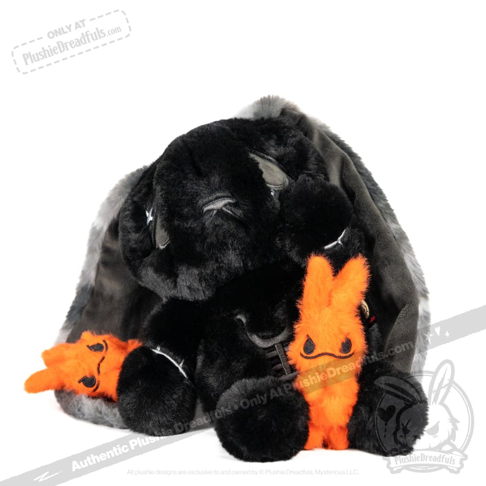 Plushie Dreadfuls - Anxiety Rabbit (Black Limited Edition) Plush Stuffed Animal Plush