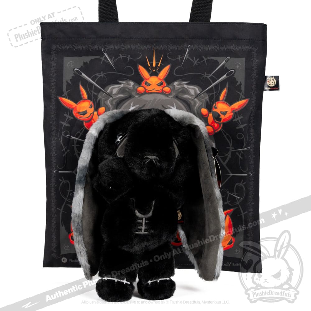 Plushie Dreadfuls - Anxiety Rabbit (Black Limited Edition) Plush Stuffed Animal Plush