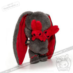 Plushie Dreadfuls - Anxiety Rabbit Dark Grey Limited Edition - Plush Stuffed Animal - plush