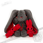Plushie Dreadfuls - Anxiety Rabbit Dark Grey Limited Edition - Plush Stuffed Animal - plush