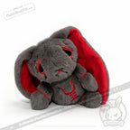 Plushie Dreadfuls - Anxiety Rabbit Dark Grey Limited Edition - Plush Stuffed Animal - plush