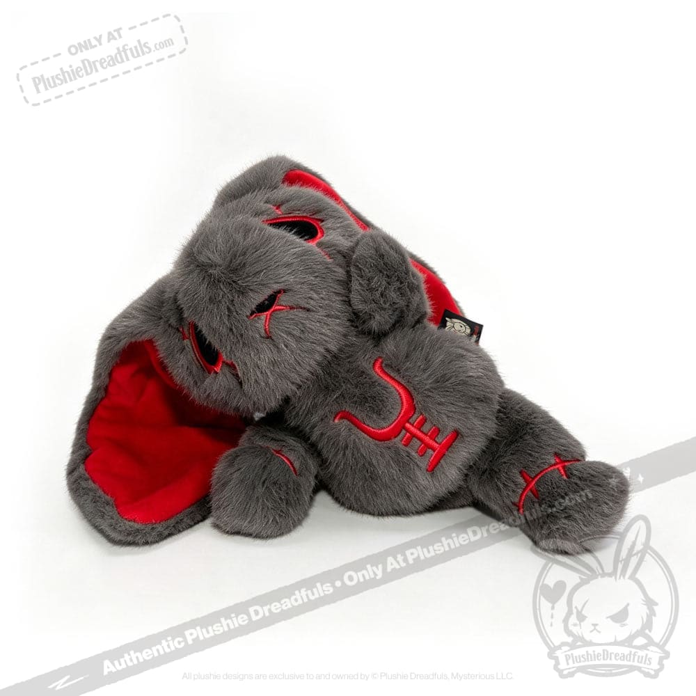 Plushie Dreadfuls - Anxiety Rabbit Dark Grey Limited Edition - Plush Stuffed Animal - plush