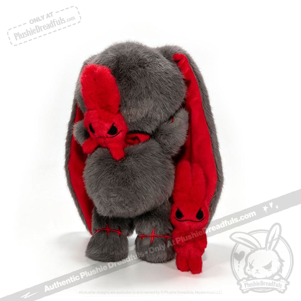 Plushie Dreadfuls - Anxiety Rabbit Dark Grey Limited Edition - Plush Stuffed Animal - plush