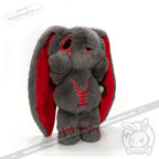 Plushie Dreadfuls - Anxiety Rabbit Dark Grey Limited Edition - Plush Stuffed Animal - plush