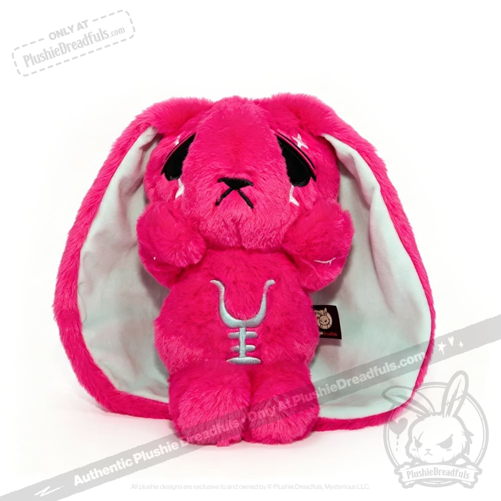Anxiety Rabbit Hot Pink and Mint Limited Edition - Plush Stuffed Animal - plush