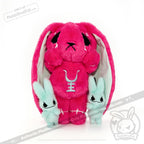 Anxiety Rabbit Hot Pink and Mint Limited Edition - Plush Stuffed Animal - plush