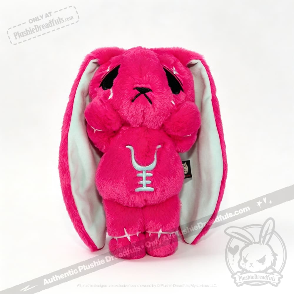 Anxiety Rabbit Hot Pink and Mint Limited Edition - Plush Stuffed Animal - plush
