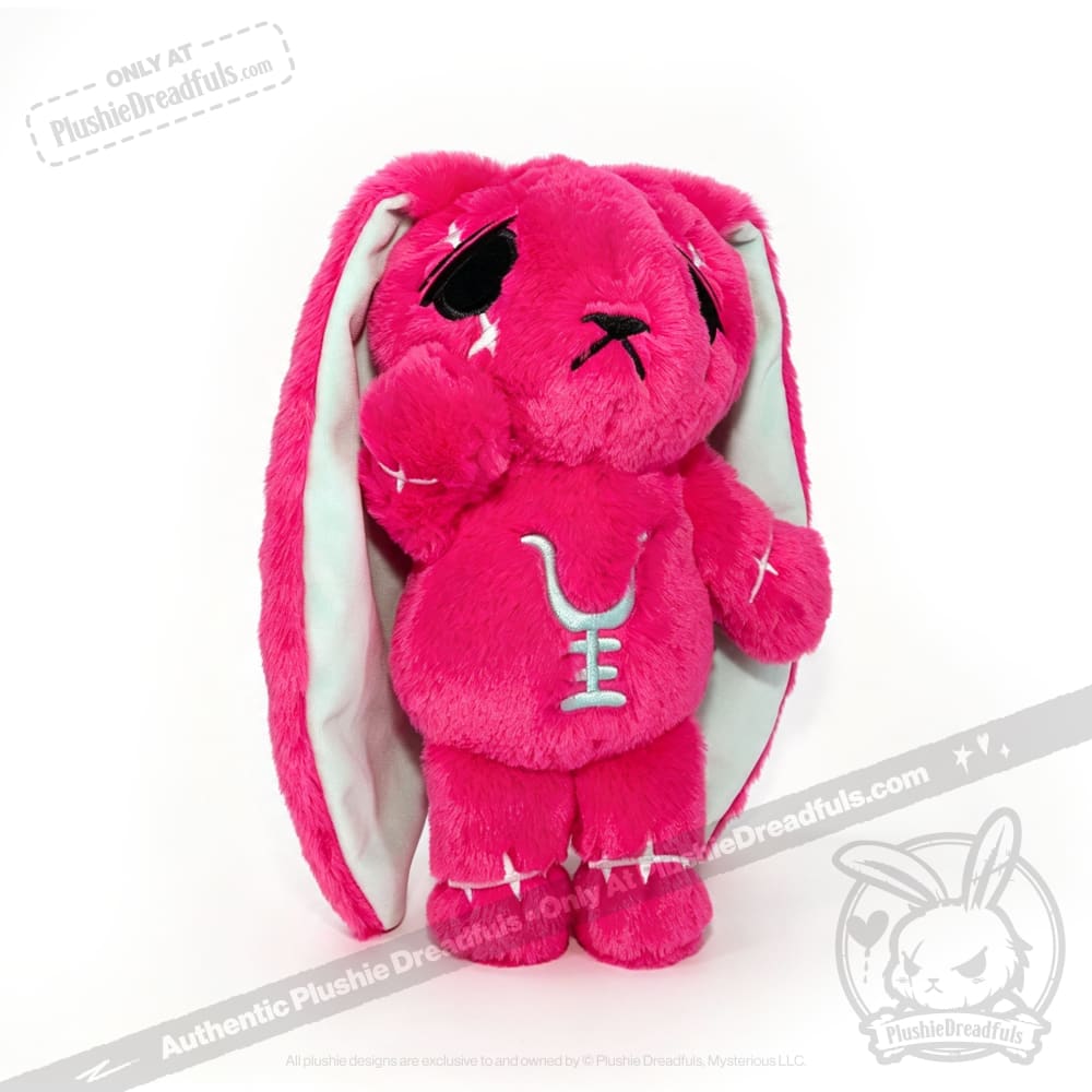 Anxiety Rabbit Hot Pink and Mint Limited Edition - Plush Stuffed Animal - plush