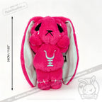 Anxiety Rabbit Hot Pink and Mint Limited Edition - Plush Stuffed Animal - plush