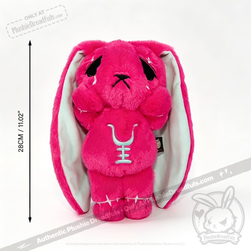 Anxiety Rabbit Hot Pink and Mint Limited Edition - Plush Stuffed Animal - plush