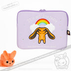 Plushie Dreadfuls Anxiety Rabbit Plush Zip Tablet Sleeve - Mysterious
