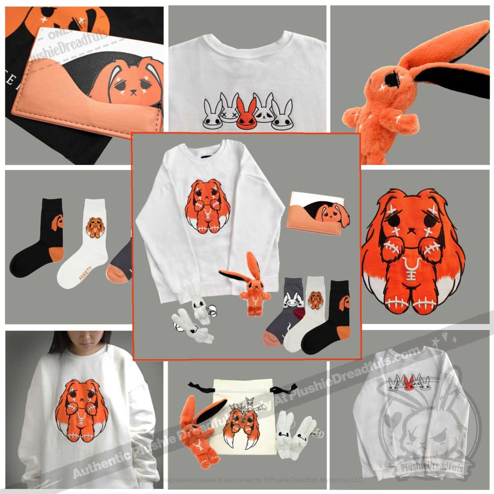 Anxiety Rabbit Pullover Set - Mysterious