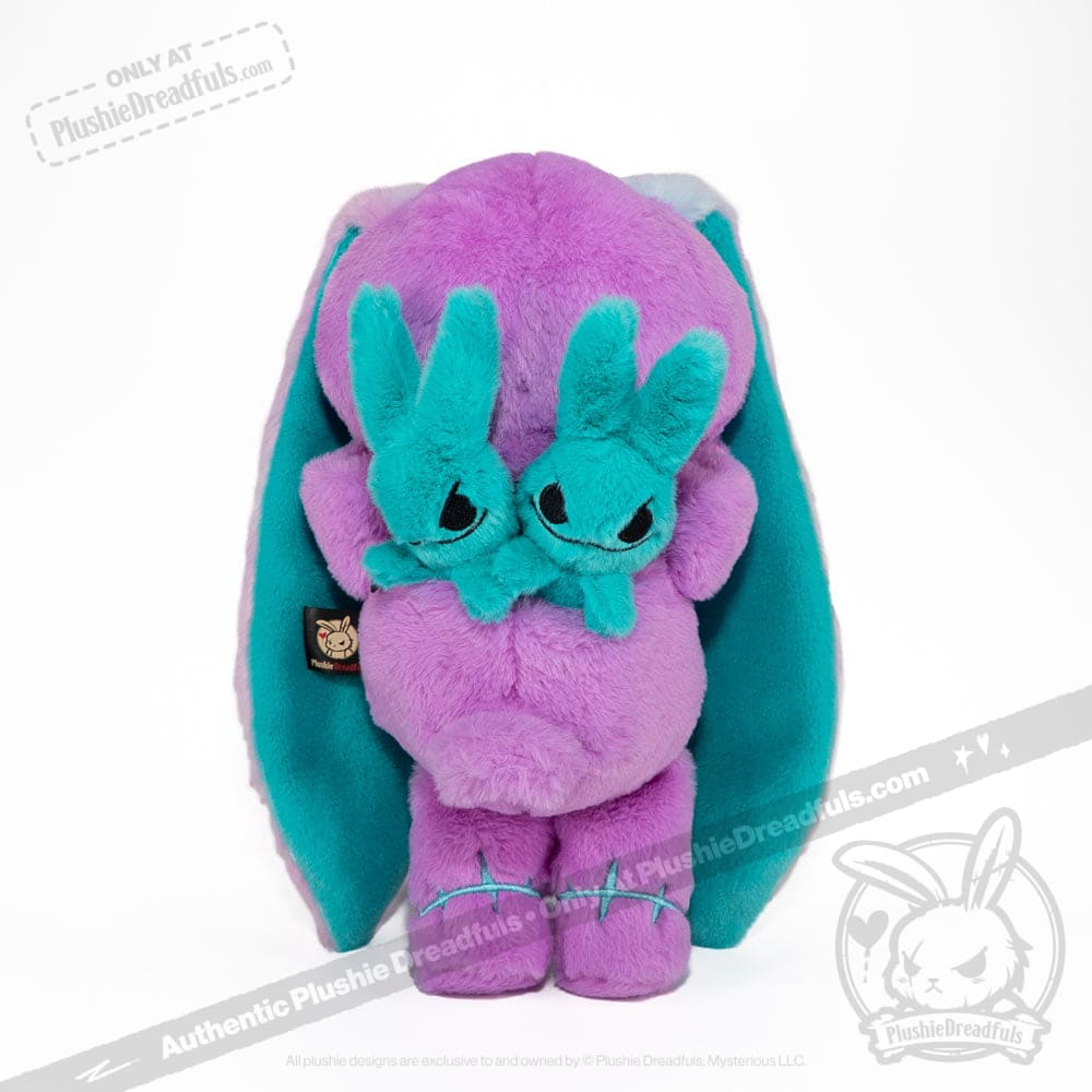 Plushie Dreadfuls - Anxiety Rabbit (PURPLE TEAL Limited Edition) - Plush Stuffed Animal plush