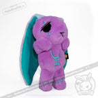 Plushie Dreadfuls - Anxiety Rabbit (PURPLE TEAL Limited Edition) - Plush Stuffed Animal plush