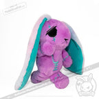 Plushie Dreadfuls - Anxiety Rabbit (PURPLE TEAL Limited Edition) - Plush Stuffed Animal plush