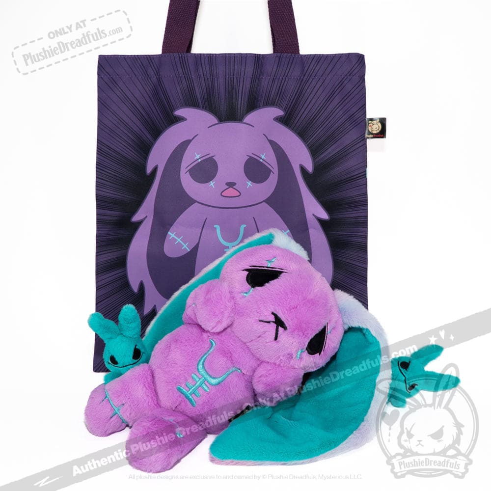 Plushie Dreadfuls - Anxiety Rabbit (PURPLE TEAL Limited Edition) - Plush Stuffed Animal plush