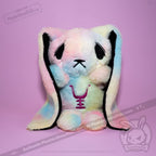 Plushie Dreadfuls - Anxiety Rabbit Tie Dye Limited Edition - Plush Stuffed Animal plush