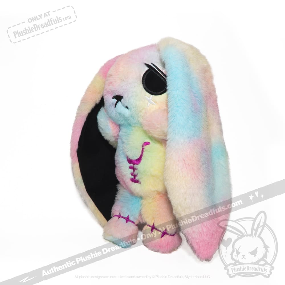 Plushie Dreadfuls - Anxiety Rabbit Tie Dye Limited Edition - Plush Stuffed Animal plush