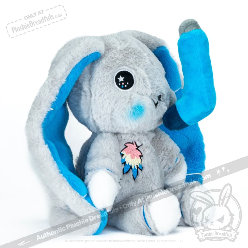 Plushie Dreadfuls - Asthma Rabbit - Plush Stuffed Animal - Mysterious