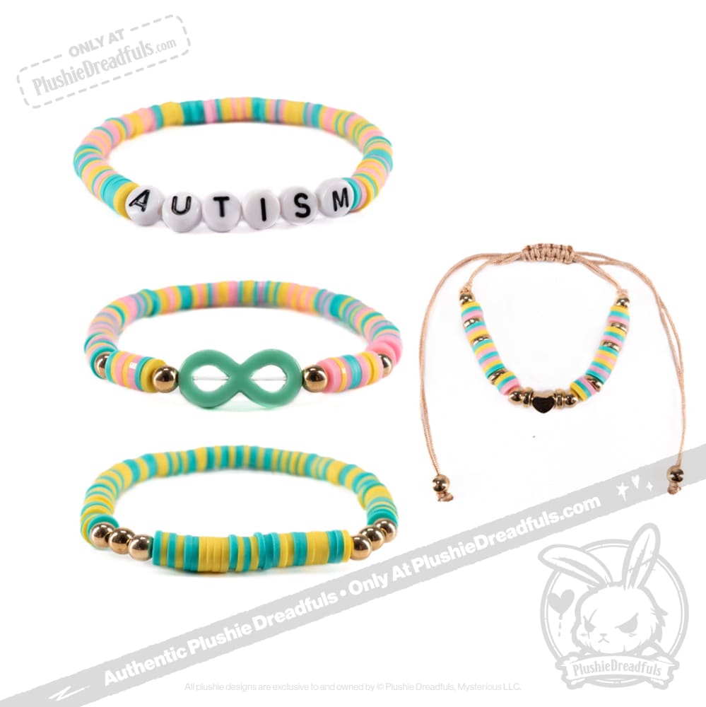 Plushie Dreadfuls - Autism Rabbit Stacking Bracelet