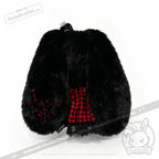 Autism Spectrum Rabbit Goth Edition - Plush Rabbit Stuffed Animal - plush