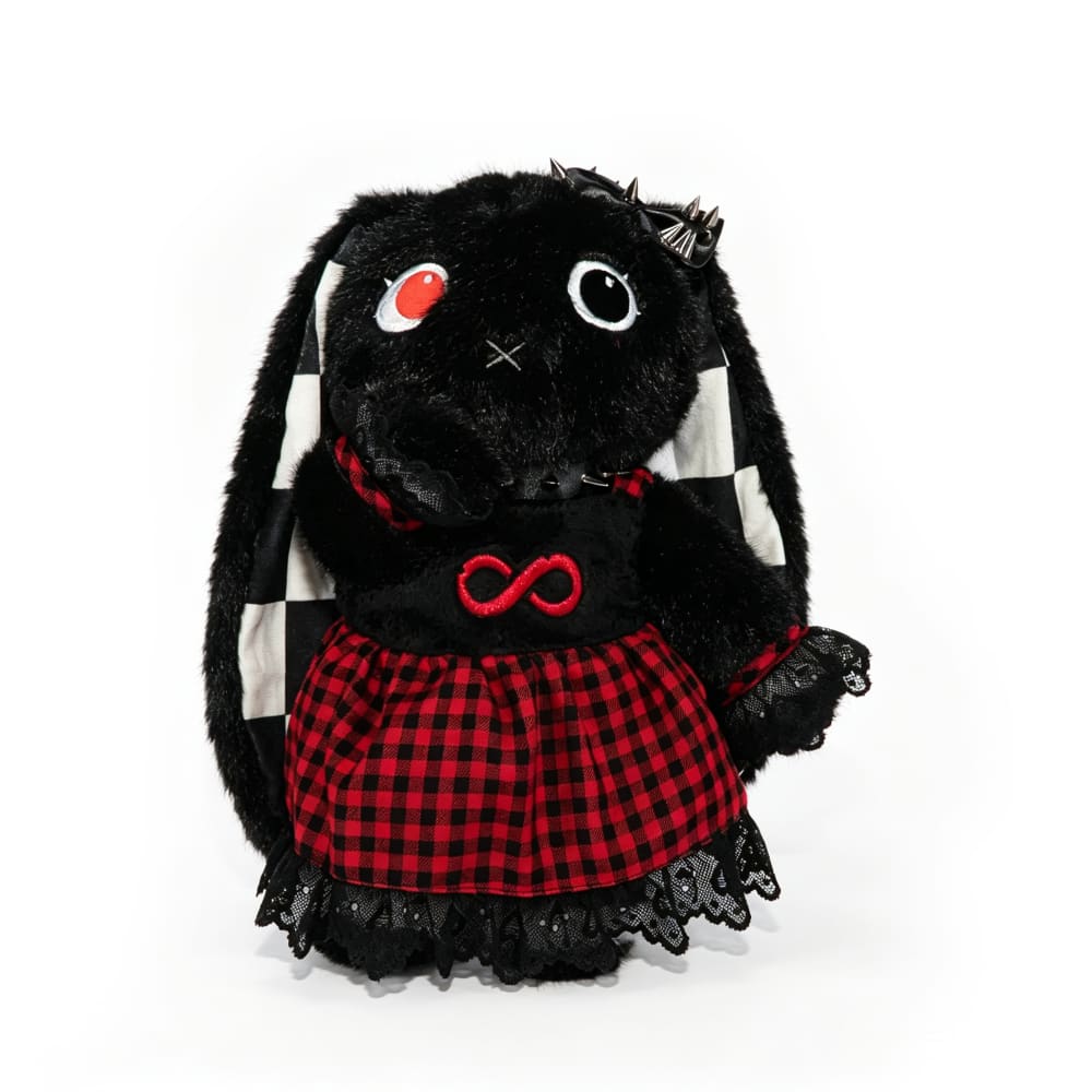 Autism Spectrum Rabbit Goth Edition - Plush Rabbit Stuffed Animal - plush