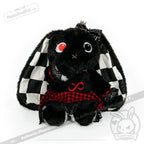 Autism Spectrum Rabbit Goth Edition - Plush Rabbit Stuffed Animal - plush
