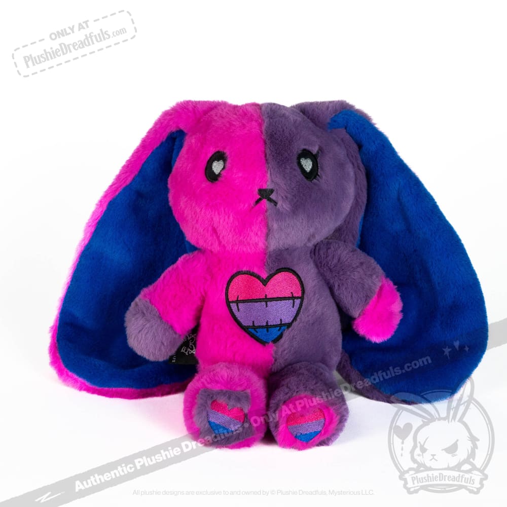 Plushie Dreadfuls - Bi Bunny - Plush Stuffed Animal - Mysterious